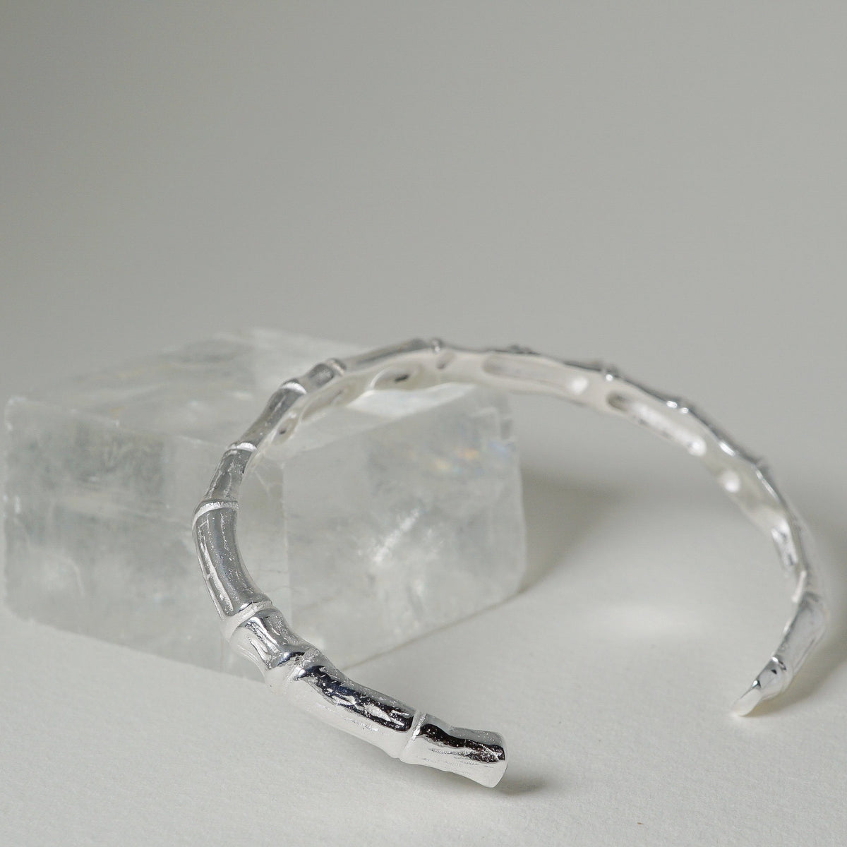 アクセサリー Sterling Silver Bamboo Bangle Vintage Vintage Silver Bamboo Bangle