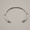 Bamboo Silver Cuff Sterling Silver Bracelet Garden of Desire 