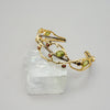 Branch with Gems Cuff Gold Bangle Sterling Silver Bracelet Garden of Desire 
