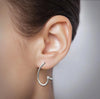 Curve Earring Sterling Silver Earring Garden of Desire 