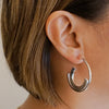 Deco Reverie Hoops Earrings Sterling Silver Earring Garden of Desire 