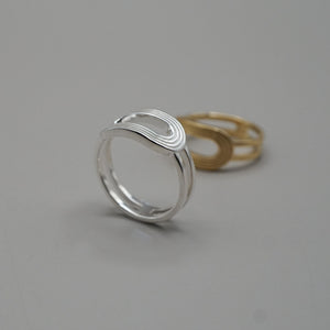 Deco Reverie Oval Ring Sterling Silver Earring Garden of Desire 