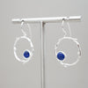 Embrace Earrings in Lapis and Malachite Sterling Silver Earring Garden of Desire Lapis Lazuli 