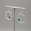 Embrace Earrings in Lapis and Malachite Sterling Silver Earring Garden of Desire Malachite 