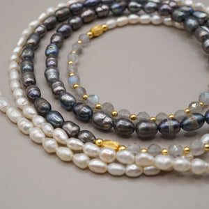Essence Necklace in Natural Gems Sterling Silver Earring Garden of Desire 
