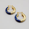 Lapis Lazuli and Jade Earrings Sterling Silver Earring Garden of Desire 