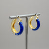 Lapis Lazuli and Jade Earrings Sterling Silver Earring Garden of Desire Lapis Lazuli 