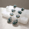 Natural Worlds Within - Moss Agate + Labradorite Sterling Silver Earring Garden of Desire 