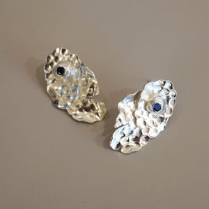 Petals on the Wind Stud Silver Earrings