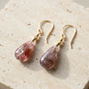 Rosé Strawberry Quartz Drop Earrings Sterling silver earring Garden of Desire 