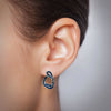 Route Earrings with Pearls and Kyanite Sterling Silver Earring Garden of Desire 