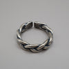 Silver Braided Ring Oxidised Sterling Silver Ring Garden of Desire 