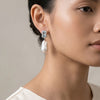 Sky & Pearl Earrings Sterling Silver Earring Garden of Desire 