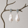 Sky & Pearl Earrings Sterling Silver Earring Garden of Desire 
