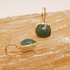 Squares Gems Earrings Sterling Silver Earring Garden of Desire Aventurine 