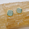 Squares Gems Earrings Sterling Silver Earring Garden of Desire Chalcedony 