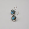 Squares Gems Earrings Sterling Silver Earring Garden of Desire Silver Labradorite 