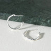 Bamboo Hoops Petite Earrings Sterling Silver Earring Garden of Desire 