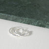 Bamboo Hoops Petite Earrings Sterling Silver Earring Garden of Desire 