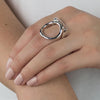 Casse tête Square Ring Sterling Silver Ring Garden of Desire 