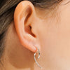 Curve Earrings in Silver and Gold Sterling Silver Earrings Garden of Desire 