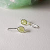 Dew Drops Gem Earrings Sterling Silver Earring Garden of Desire Peridot (Green) 