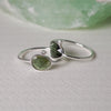 Dew Drops of Gems Rings Sterling Silver Ring Garden of Desire Green Tourmaline 6 