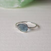 Dew Drops Rings Sterling Silver Ring Garden of Desire Apatite (Blue) 6 