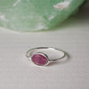 Dew Drops Rings Sterling Silver Ring Garden of Desire Pink Tourmaline 6 