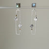 Flora Frames Earrings Sterling Silver Earring Garden of Desire Labradorite with Tourmaline 