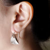 Fold Silver Earrings Sterling Silver Earring Garden of Desire 