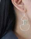 Form Silver Earrings in Gemstones Sterling Silver Earring Garden of Desire 
