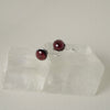 Garnet Drops Earrings Sterling Silver Earring Garden of Desire 