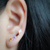 Gems Climber Earrings Sterling Silver Earring Garden of Desire 