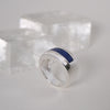 Inlay Stone Silver Ring Sterling Silver Ring Garden of Desire Lapis Lazuli 