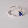 Kandinsky Form Cube Rings Sterling Silver Earring Garden of Desire Lapis lazuli 6 
