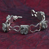 Khmer Silver Bracelet with Grey Sandstone Sterling Silver Bracelet Garden of Desire 