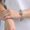 Khmer Silver Bracelet with Grey Sandstone Sterling Silver Bracelet Garden of Desire 