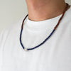 Lapis Lazuli + Wood Bracelet Sterling Silver Bracelet Garden of Desire 