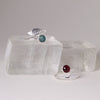Leaf and Stone Sterling Silver Ring Garden of Desire 