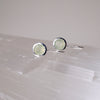 Lotus Seed Silver Earrings with Gems Sterling Silver Earring Garden of Desire Prehnite 