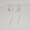 Marquise Silver Earrings with Gems Sterling Silver Earring Garden of Desire Prehnite 