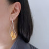 Memories of Landscapes Curve Earrings in Gold Plated Sterling Silver Sterling Silver Earring Garden of Desire 