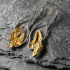 Memories of Landscapes Curve Earrings in Gold Plated Sterling Silver Sterling Silver Earring Garden of Desire 