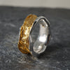 Memories of Landscapes Curve Ring in Silver and Gold Sterling Silver Bracelet Garden of Desire 