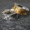 Memories of Landscapes Curve Ring in Silver and Gold Sterling Silver Bracelet Garden of Desire 