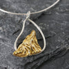 Memories of Landscapes Gold Pendant Sterling Silver Necklace Garden of Desire 