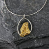 Memories of Landscapes Gold Pendant Sterling Silver Necklace Garden of Desire 
