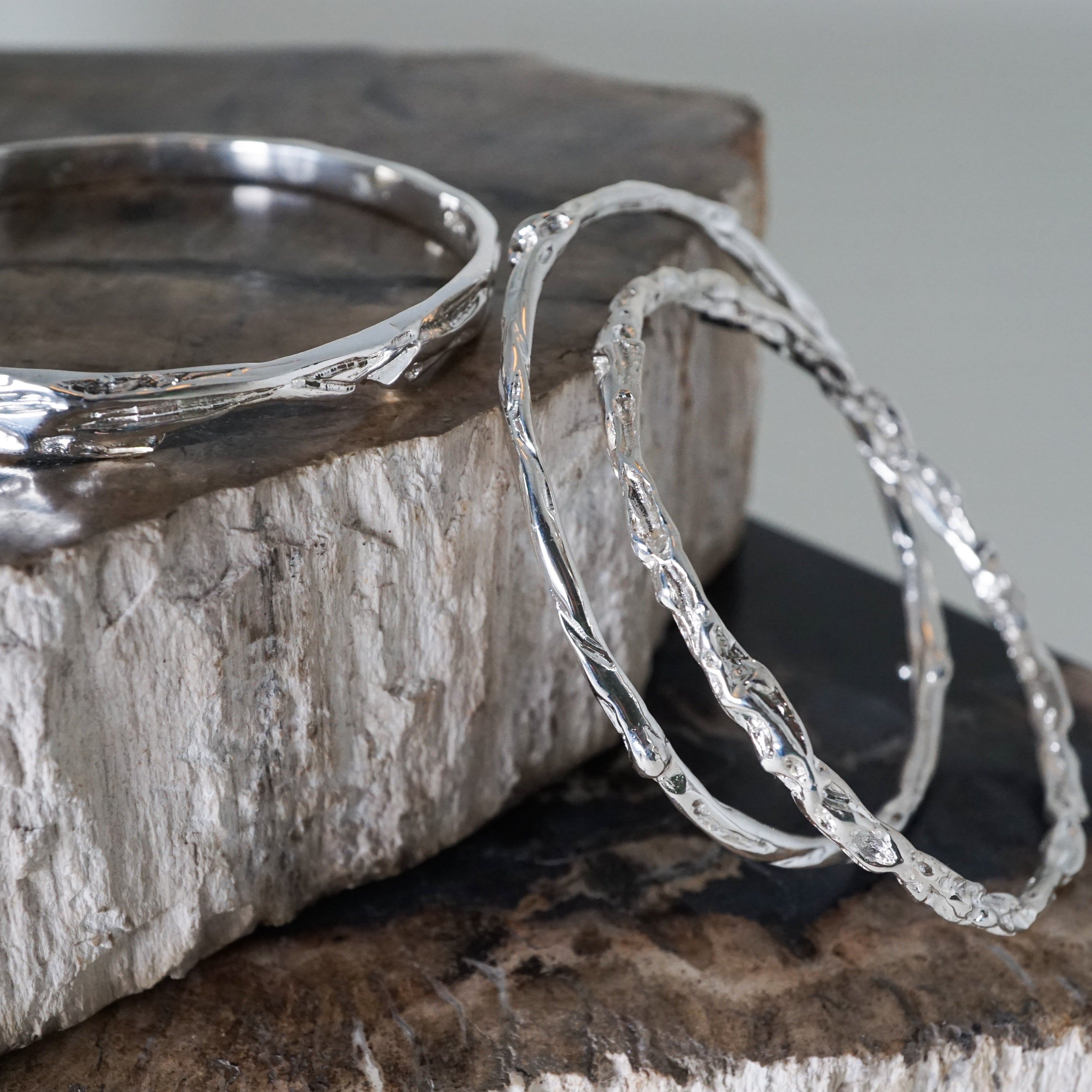 Sterling silver best sale bangles