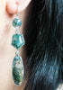 Moss Agate Silver Earrings Sterling Silver Earring Garden of Desire 